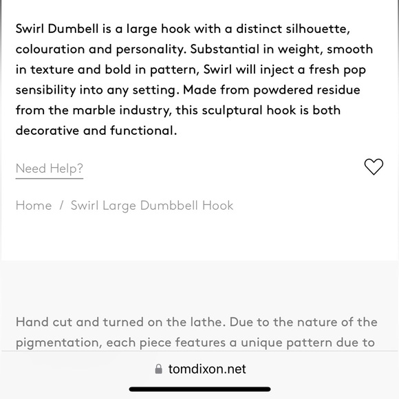 Tom Dixon Swirl Large Cone Hook - Picture 10 of 11